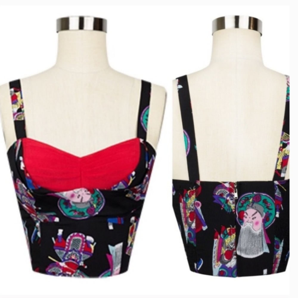 Pinup Trashy Diva 'Lena' Crop Top